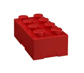 Pudełko na przekąski LEGO® 100 x 200 x 75 mm - czerwone