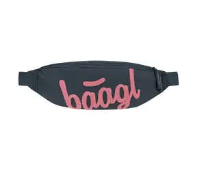 Torba biodrowa BAAGL Snap Logo Pink GRS