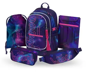 BAAGL SET 5 Core Nova: plecak, piórnik, torba, nerka, pokrowiec na laptopa GRS