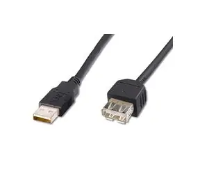 Przedłużacz PremiumCord USB 2.0, AA, 2m, czarny
