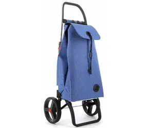 Torba na zakupy Rolser I-Max Tweed 2 Logic RSG na dużych kółkach w kolorze niebieskim
