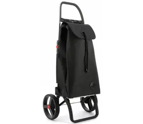 Torba na zakupy Rolser I-Max Tweed 2 Logic RSG na dużych kółkach w kolorze czarnym