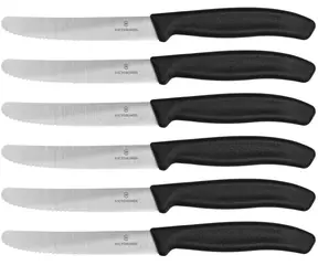 VICTORINOX zestaw 6 noży do owoców i warzyw / ostrze ząbkowane / długość ostrza 11 cm