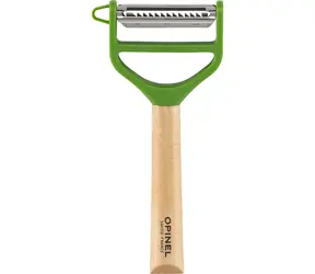 Opinel Obieraczka do warzyw 2 ostrza zielona / ostrze Julianne / rączka drewniana