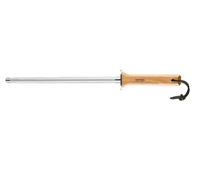 Stalowa ostrzałka do noży Opinel 25 cm z drewnianą rączką