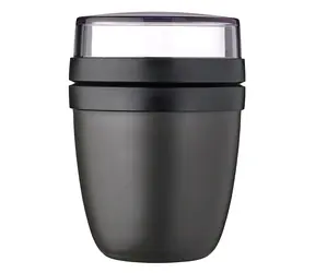 Mini pudełko na przekąski Mepal Ellipse czarne / 420 ml / bez BPA