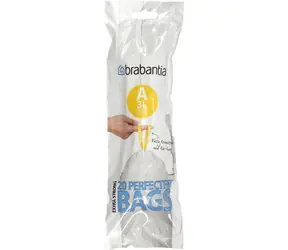 Worki na śmieci Brabantia PerfectFit Typ A 3L / wysuwane / opakowanie 20 szt