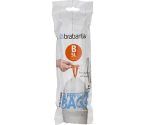 Brabantia PerfectFit Typ B Worki na śmieci 5L / wysuwane / opakowanie 20 szt