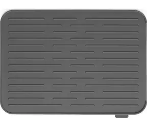 Brabantia Ociekacz do naczyń silikonowy ciemnoszary / 32,5 x 43,8 x 0,9 cm