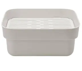 Brabantia Miska z ociekaczem jasnoszara / 16,1 x 34,4 x 37,4 cm