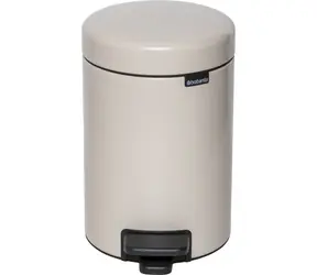 Brabantia Newicon Kosz na śmieci pedałowy 3 L beżowy / średnica 16,8 cm / wysokość 26,4 cm