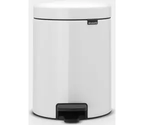 Kosz na śmieci Brabantia Newicon pedałowy 5 L biały / średnica 20,5 cm / wysokość 29,1 cm
