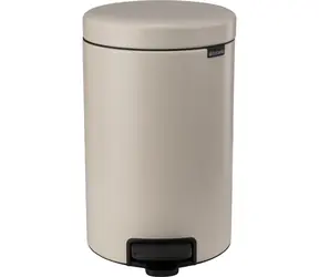 Brabantia Newicon Kosz na śmieci pedałowy 12 L beżowy / średnica 25,1 cm / wysokość 41,1 cm