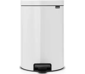 Brabantia Newicon Kosz na śmieci pedałowy 20 L biały / średnica 29 cm / wysokość 46,7 cm