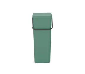 Kosz na śmieci Brabantia Sort & Go 40 L ciemnozielony / z uchwytem / 26,7 x 62 x 34,1 cm