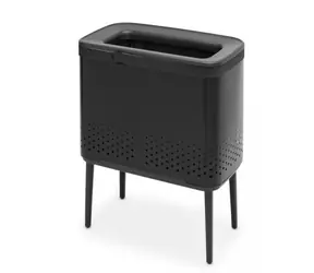 Brabantia Bo Kosz na bieliznę 60 L czarny / 67 x 32 x 54 cm