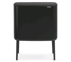 Brabantia Bo Touch Kosz na odpady sortowane 3 x 11 L czarny matowy / 54 x 68 x 31,2 cm