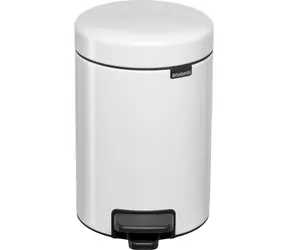 Kosz na śmieci Brabantia Newicon pedałowy 3 l biały / średnica 16,8 cm / wysokość 26,4 cm