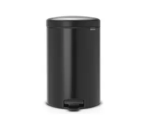 Brabantia Newicon Kosz na śmieci pedałowy 20 L czarny mat / średnica 29 cm / wysokość 46,7 cm