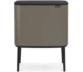 Brabantia Bo Touch Kosz na odpady sortowane 11 + 23 L platyna / 54 x 68 x 31,5 cm