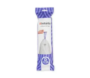 Worki na śmieci Brabantia PerfectFit Typ D 15-20 L / chowane / 20 worków