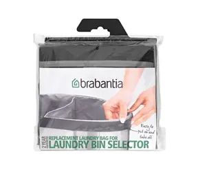 Brabantia Torba na kosz na bieliznę Selectot 55L szary / materiał