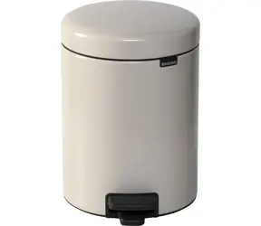 Brabantia Newicon Kosz na śmieci pedałowy 5 L miękki beż / średnica 20,5 cm / wysokość 29,1 cm