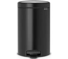 Kosz na śmieci pedałowy Brabantia Newicon czarny / 12 l / 25 x 41 cm