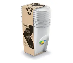 Prosperplast SORTIBOX 4 x 35 l popiół / Kosz na śmieci 