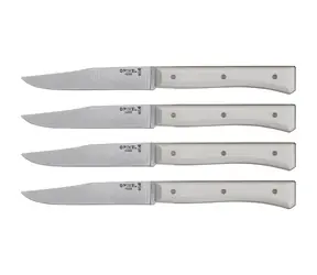 Opinel Facette 11 cm biały / Zestaw noży stołowych / 4 szt 