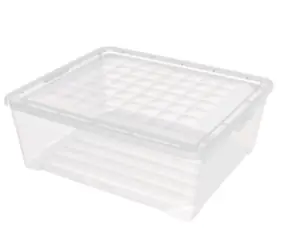 Curver Pudełko do przechowywania z pokrywką 10 l, przezroczyste / 34,2 x 29,7 x 12,5 cm