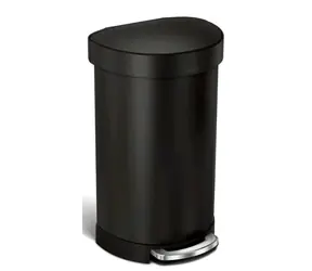 Kosz na śmieci Simplehuman pedałowy 45 l czarny / półokrągły