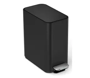 Wąski kosz na śmieci Simplehuman Pedal 5 l, czarny