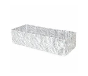 Compactor Toronto - kosz L biało-szary / Organizer do szuflady / 30 x 12 x 7 cm