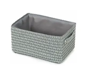 Compactor LILOU szara / Kosz do przechowywania tkany z polipropylenu / 23 x 15 x 12 cm