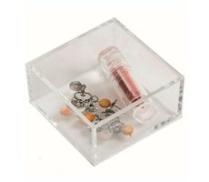 Organizator Kryształowy Compactor mały przezroczysty / 20 x 20 x 5 cm