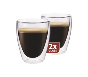 Szklanki termiczne do kawy Maxxo z podwójnymi ściankami 235 ml 2 szt.