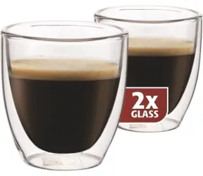 Maxxo Termo szklanka Espresso 80ml 2 szt