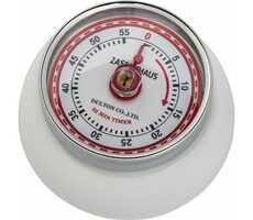 Zassenhaus 72242 Speed Retro Kitchen magnetyczna wskazówka minutowa biała / średnica 7 cm