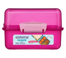 Sistema Lunch Lunch box z 2 przegrodami 1,4 l różowy