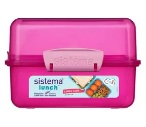 Sistema Lunch Lunch box z 2 przegrodami 1,4 l różowy