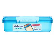 Sistema Lunch Lunch box z 2 oddzielnymi przegrodami 975 ml niebieski