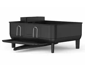 Simplehuman Compact Suszarka do naczyń w kolorze czarnym / czarna stalowa rama / tworzywo FPP