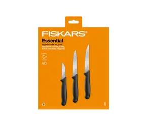 Fiskars 1065584 Niezbędny zestaw 3 noży do warzyw