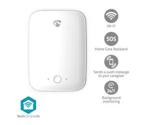 Nedis Fall Detector / Wi-Fi / Zasięg wykrywania: 7 m 