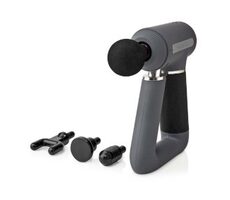 Nedis HCMSG300 szary / Pistolet do masażu sportowego / Li- ION / 6 trybów / USB 