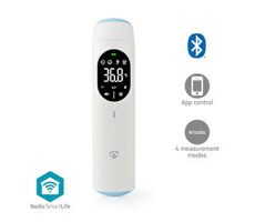 Nedis BTHTIR10WT biały / Termometr na podczerwień biały / Wyświetlacz LED / SmartLife 