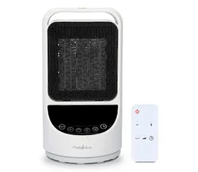 Nedis HTFA22WTW biały / Ceramiczny grzejnik PTC / SmartLife / Wi-Fi / 1500 W / 10-49°C / Android i iOS 