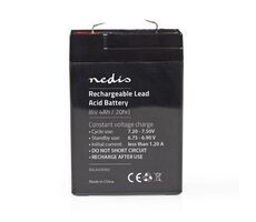 Akumulator kwasowo-ołowiowy Nedis / Kwasowo-ołowiowy / Akumulator / 6 V / 4000 mAh