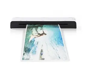 Nedis LAMI110BKA3 / Laminator / Na gorąco i na zimno / A3 / 300 mm/min / Automatyczne wyłączanie / Zasilany sieciowo 